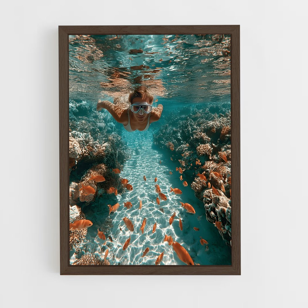 Poster Plongée Enchanteresse – affiche Plongée sous-marine (vue 5)